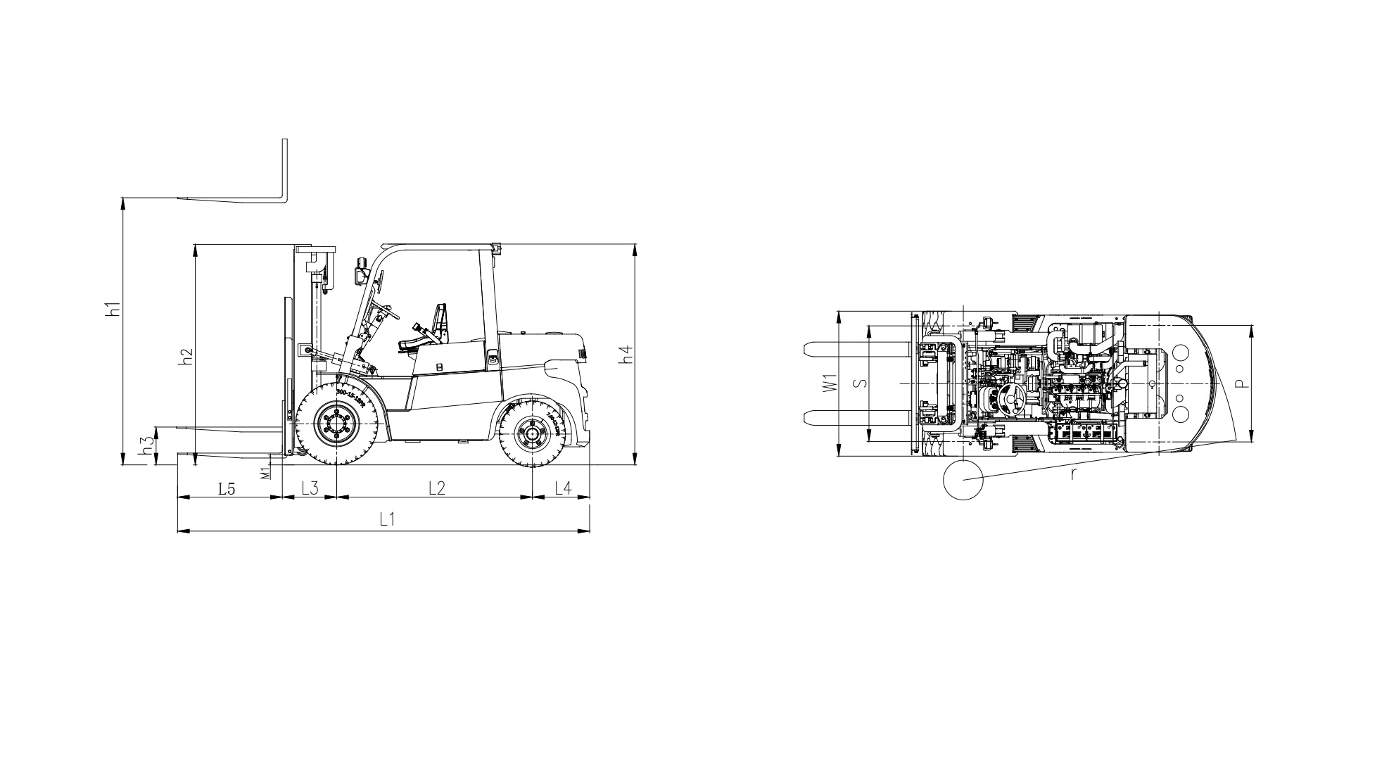 Схема автопогрузчика LG40/45/50DTIV
